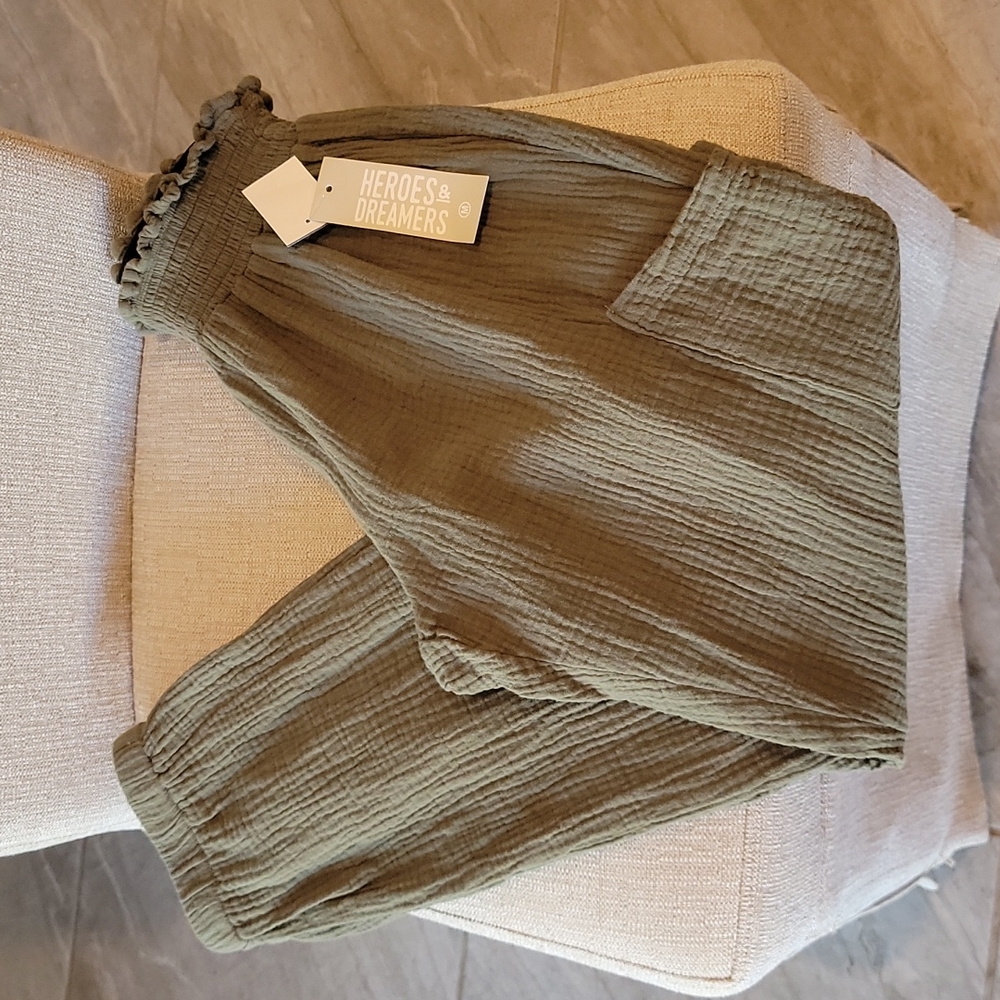 NWT Heros & Dreamers 100% Cotton Pants